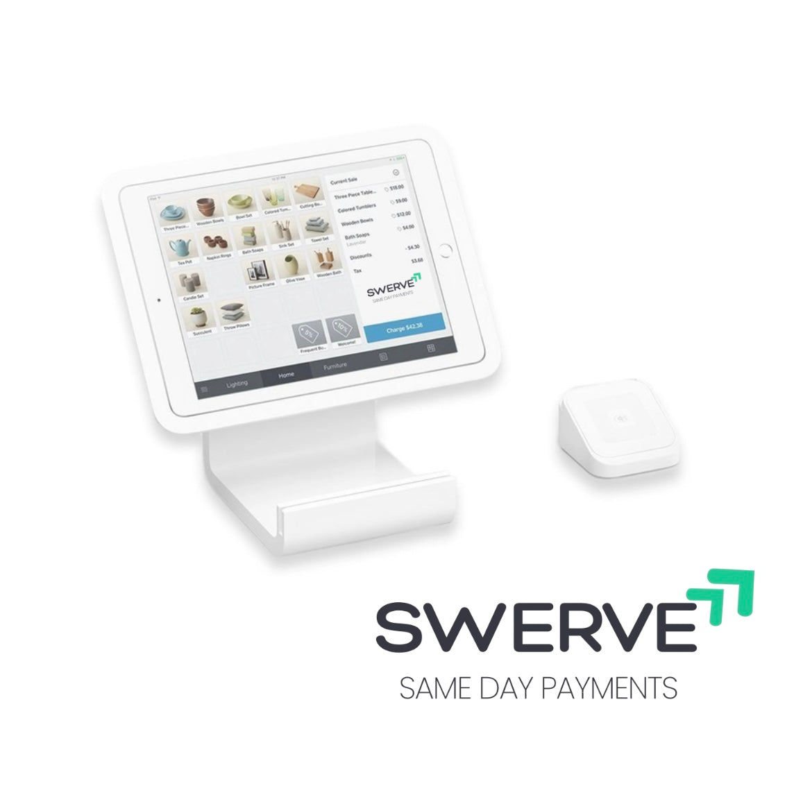 SWERVE POS SYSTEM + AIR TAP MACHINE 0% FEES